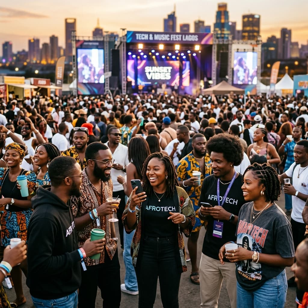 Vibrant community event in Nigeria